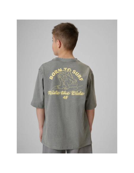 T-shirt bawełniany chłopięcy 4f 4f4fjrss26ttshm3906-25s