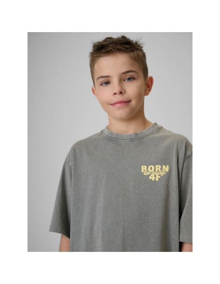 T-shirt bawełniany chłopięcy 4f 4f4fjrss26ttshm3906-25s