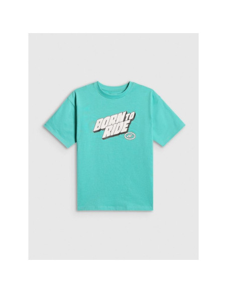 T-shirt bawełniany chłopięcy 4f 4fjrss26ttshm4174-047s