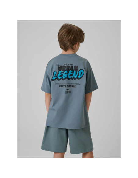 T-shirt bawełniany chłopięcy 4f 4fjrss26ttshm4175-46s