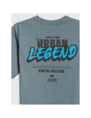T-shirt bawełniany chłopięcy 4f 4fjrss26ttshm4175-46s