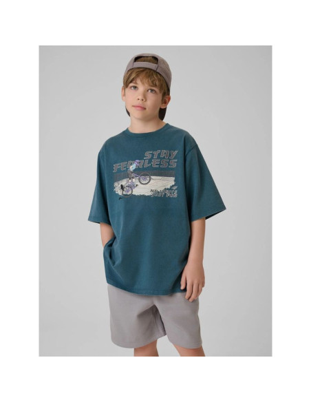 T-shirt bawełniany chłopięcy 4f 4fjrss26ttshm4279-46s