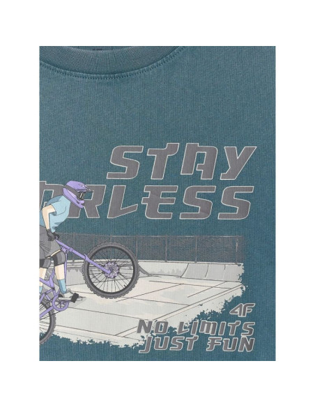 T-shirt bawełniany chłopięcy 4f 4fjrss26ttshm4279-46s