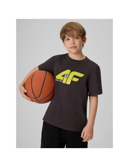 T-shirt bawełniany chłopięcy 4f 4fjrss26ttshm4280-22s