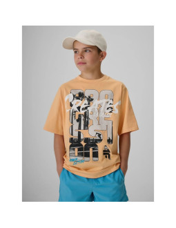 T-shirt bawełniany chłopięcy 4f 4fjrss26ttshm4167-70s