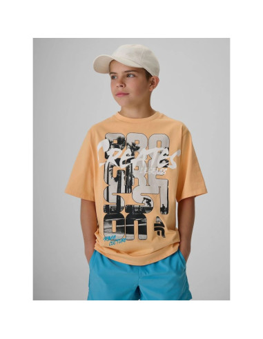 T-shirt bawełniany chłopięcy 4f 4fjrss26ttshm4167-70s