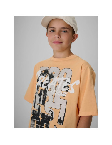T-shirt bawełniany chłopięcy 4f 4fjrss26ttshm4167-70s