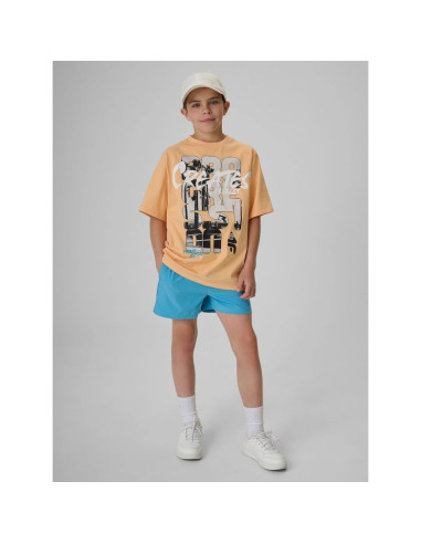 T-shirt bawełniany chłopięcy 4f 4fjrss26ttshm4167-70s