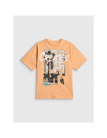 T-shirt bawełniany chłopięcy 4f 4fjrss26ttshm4167-70s