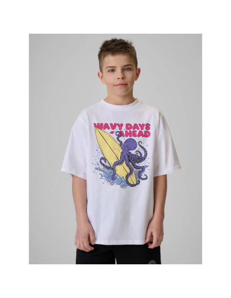 T-shirt bawełniany chłopięcy 4f 4fjrss26ttshm3904-10s