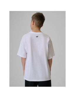 T-shirt bawełniany chłopięcy 4f 4fjrss26ttshm3904-10s 2