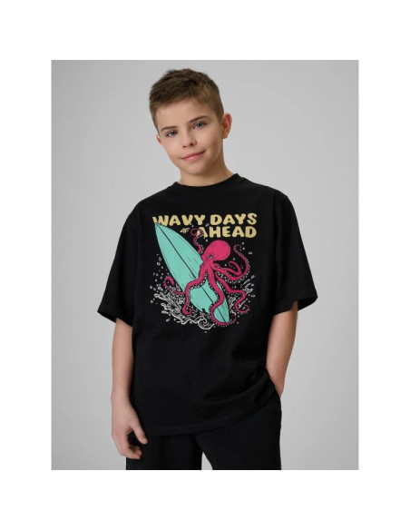 T-shirt bawełniany chłopięcy 4f 4fjrss26ttshm3904-20s