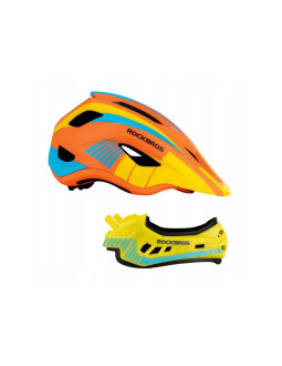 Rockbros kask dziecięcy tt-32soyb 54-58cm pomarań 2
