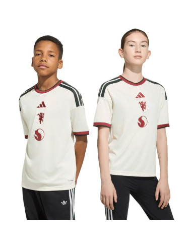 Koszulka dla dzieci adidas manchester united 26/27 third jersey beżowa kc4770