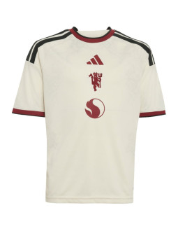 Koszulka dla dzieci adidas manchester united 26/27 third jersey beżowa kc4770 2