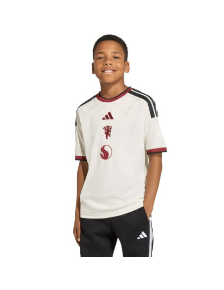 Koszulka dla dzieci adidas manchester united 26/27 third jersey beżowa kc4770