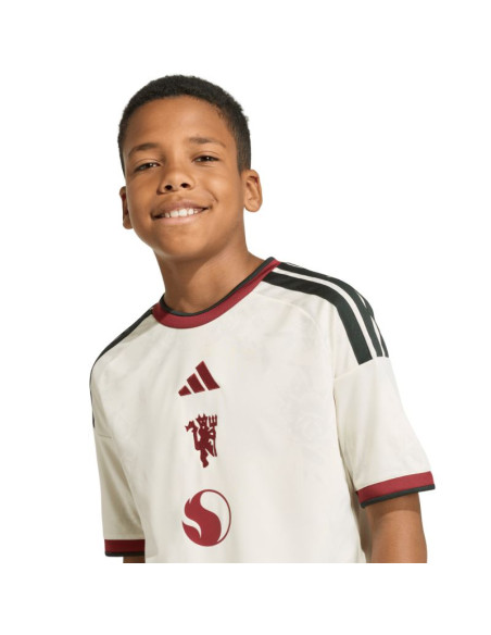 Koszulka dla dzieci adidas manchester united 26/27 third jersey beżowa kc4770