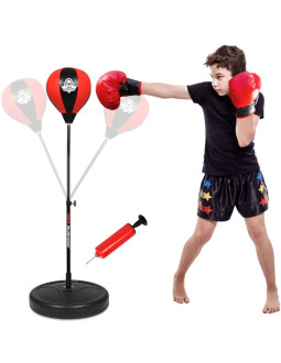 Stojąca gruszka bokserska dla dzieci dbx pro  72 - 102 cm czerwona