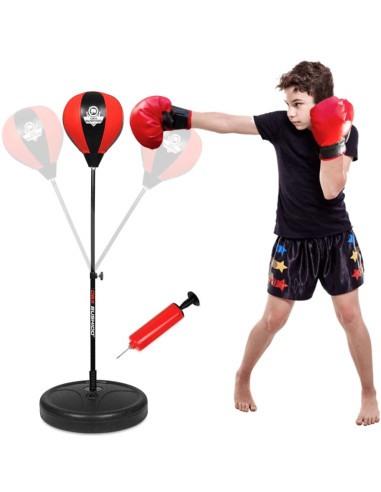 Stojąca gruszka bokserska dla dzieci dbx pro  72 - 102 cm czerwona