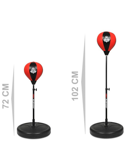 Stojąca gruszka bokserska dla dzieci dbx pro  72 - 102 cm czerwona