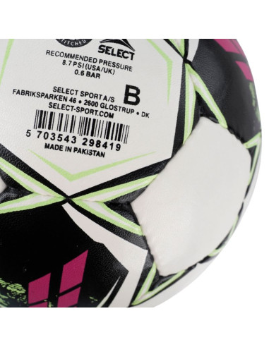 Piłka nożna select hala futsal attack v22 2 gatunek biało-różowa 17622/370016