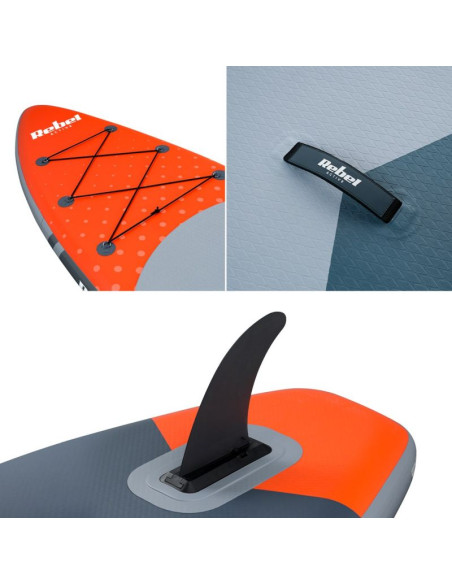 Deska do pływania sup rebel active rba4501 - pomarańczowa