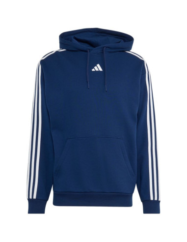 Bluza męska adidas essentials 3-stripes french terry hoodie granatowa ky4203