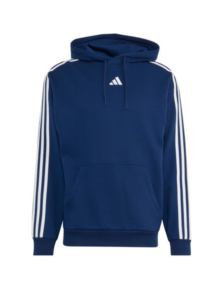 Bluza męska adidas essentials 3-stripes french terry hoodie granatowa ky4203