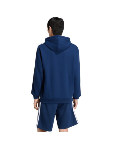 Bluza męska adidas essentials 3-stripes french terry hoodie granatowa ky4203