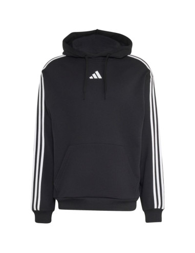 Bluza męska adidas essentials 3-stripes french terry hoodie czarna ky6605