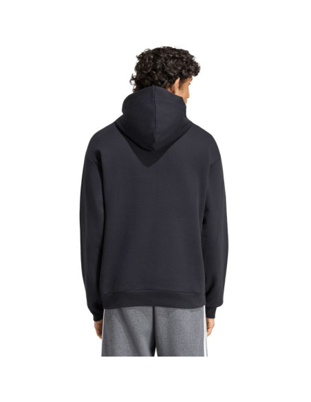 Bluza męska adidas essentials 3-stripes french terry hoodie czarna ky6605