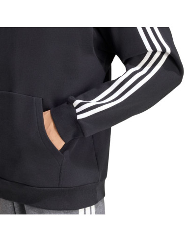 Bluza męska adidas essentials 3-stripes french terry hoodie czarna ky6605