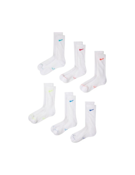 Skarpety nike everyday elevated 6 par białe hq8021 906 35-37,5