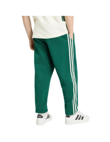 Spodnie męskie adidas essentials 3-stripes fleece tapered cuffed zielone ky4129
