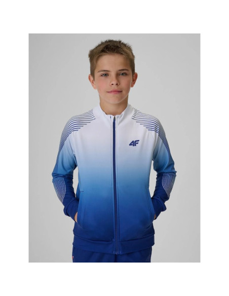 Bluza sportowa regular bez kaptura chłopięca 4f 4fjrss26tfswm1043-90a