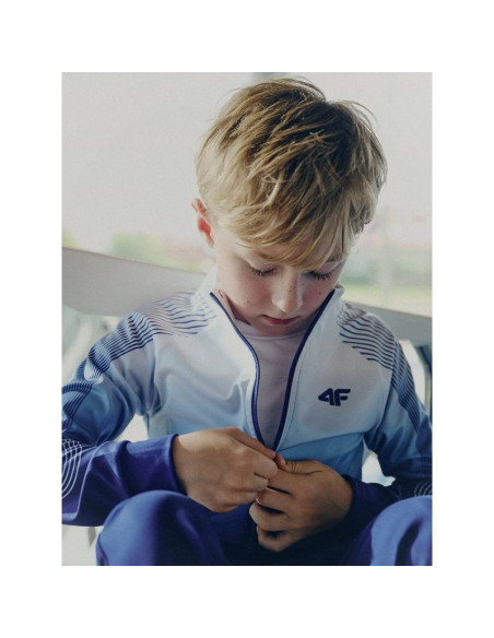Bluza sportowa regular bez kaptura chłopięca 4f 4fjrss26tfswm1043-90a