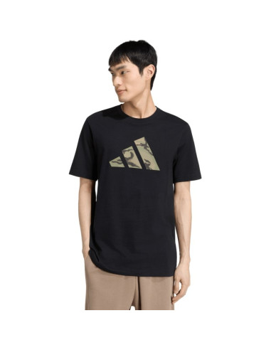 Koszulka męska adidas camo three bar logo graphic czarna kt1686