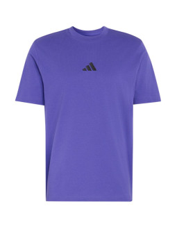 Koszulka męska adidas essentials small logo single jersey fioletowa kf2404 2