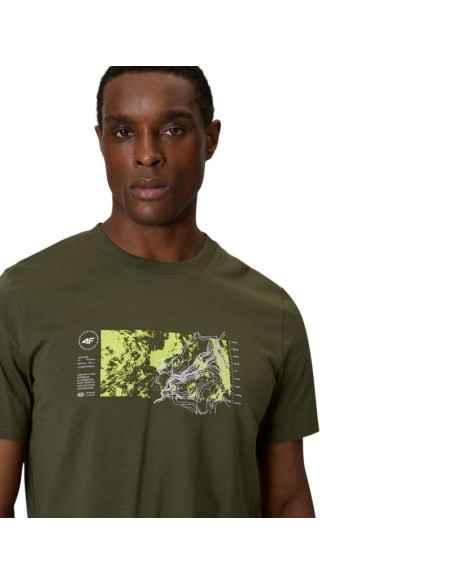 Koszulka męska 4f m2823 khaki 4fwss26ttshm2823 43s