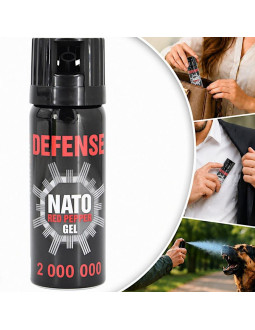 Gaz pieprzowy defence nato gel 2mln cone 50ml 40050-c sharg