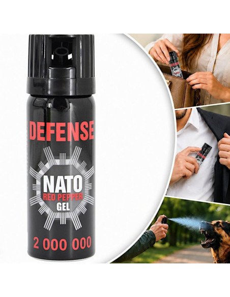 Gaz pieprzowy defence nato gel 2mln cone 50ml 40050-c sharg