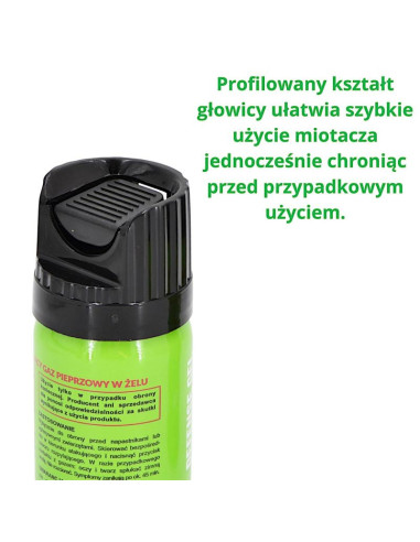 Gaz pieprzowy defence green gel 2mln shu stream 40ml 10040-s sharg