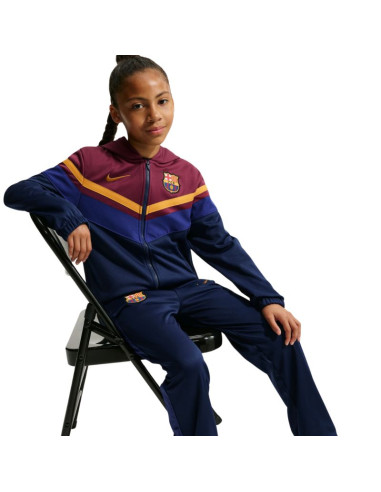 Dres dla dzieci nike fc barcelona home granatowo-bordowy io3566 682