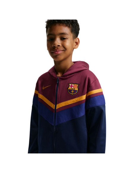 Dres dla dzieci nike fc barcelona home granatowo-bordowy io3566 682