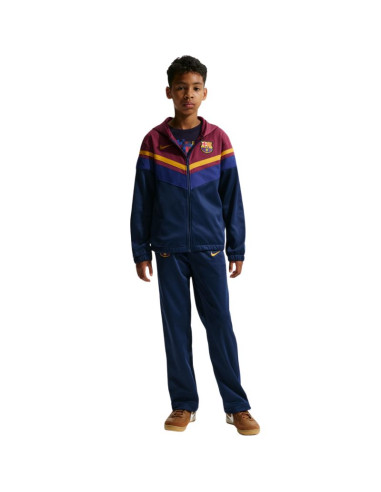 Dres dla dzieci nike fc barcelona home granatowo-bordowy io3566 682