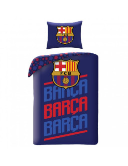 Fc barcelona pościel komplet bawełna 140x200 + 70x90 cm fcb-4515bl