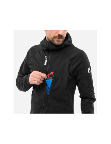 Kurtka narciarska męska millet m pierraent hoodie czarna