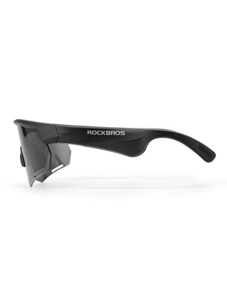 Okulary rowerowe rockbros sp-251 z zestawem audio bluetooth polaryzacyjne - czarne
