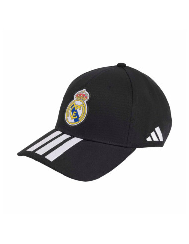 Czapka z daszkiem adidas real madrid czarno-biała kq9575