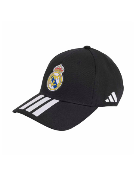 Czapka z daszkiem adidas real madrid czarno-biała kq9575